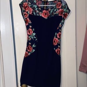 Floral embroidered dress